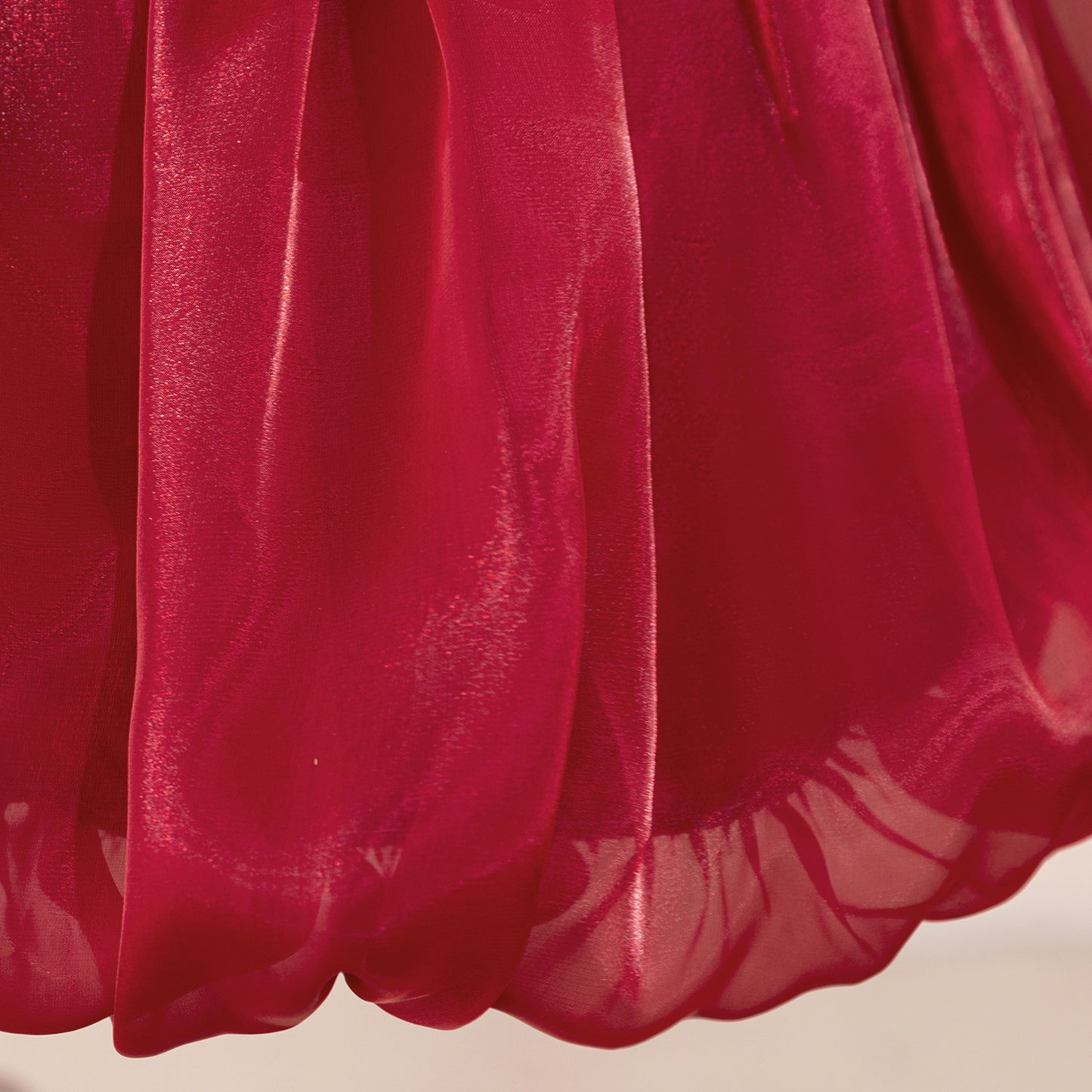 Off Shoulder Organza A-Line Princess Dress for Girls - Party Flower Girl Gown