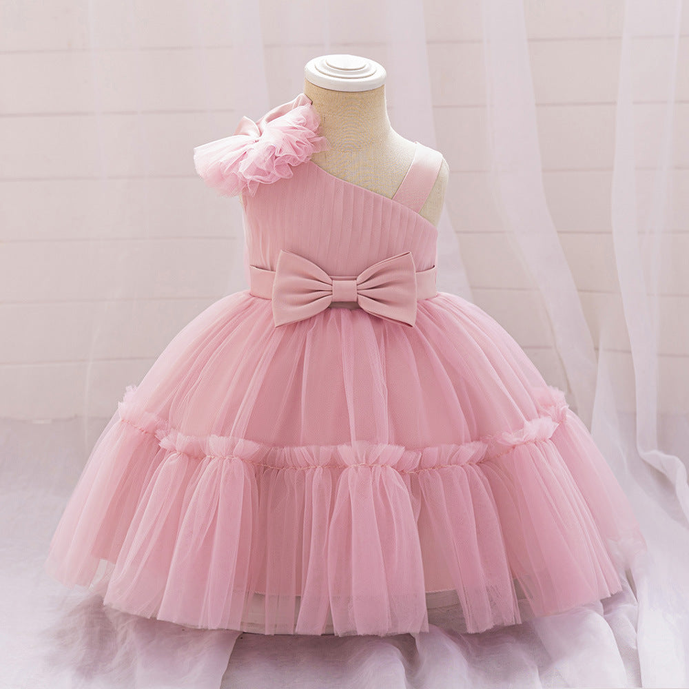 Off Shoulder Puffy Princess Ball Gown Dress for Toddlers & Little Girls