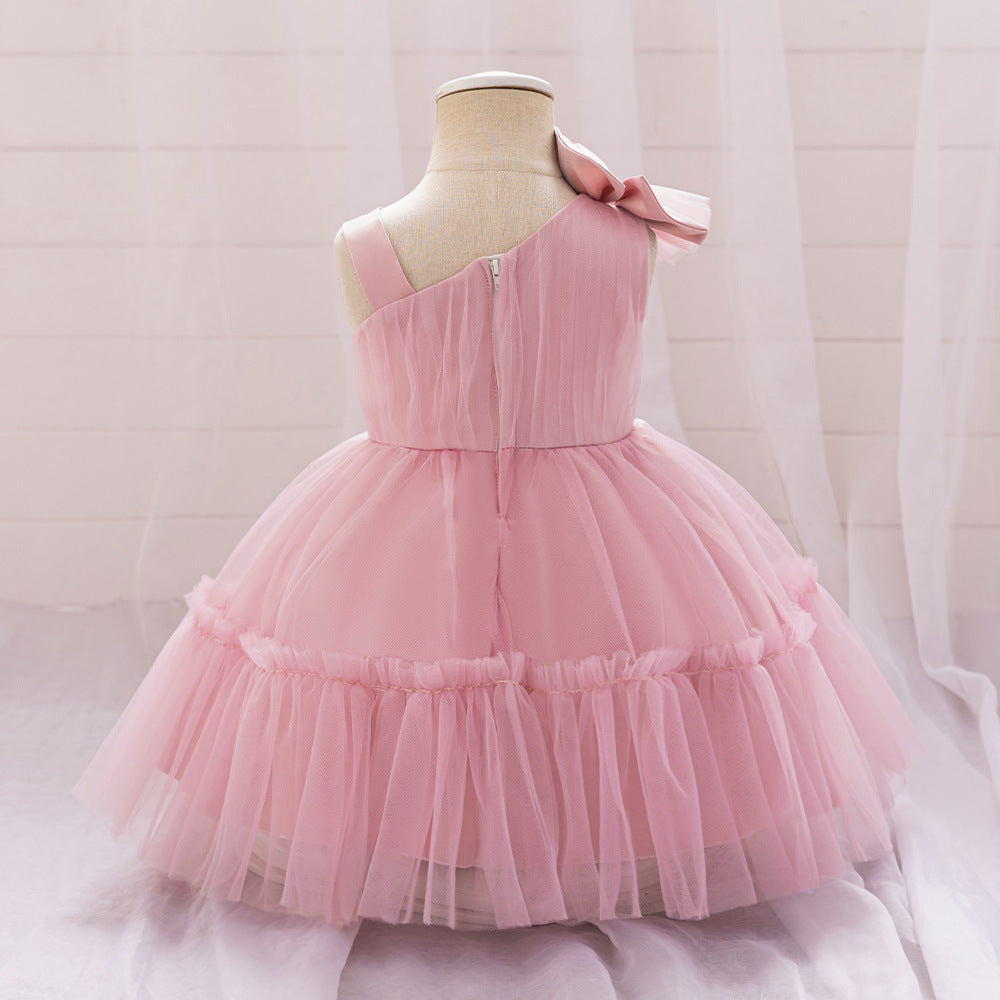 Off Shoulder Puffy Princess Ball Gown Dress for Toddlers & Little Girls