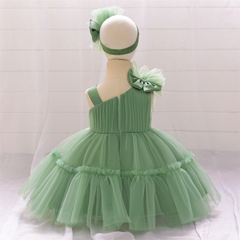 Off Shoulder Puffy Princess Ball Gown Dress for Toddlers & Little Girls