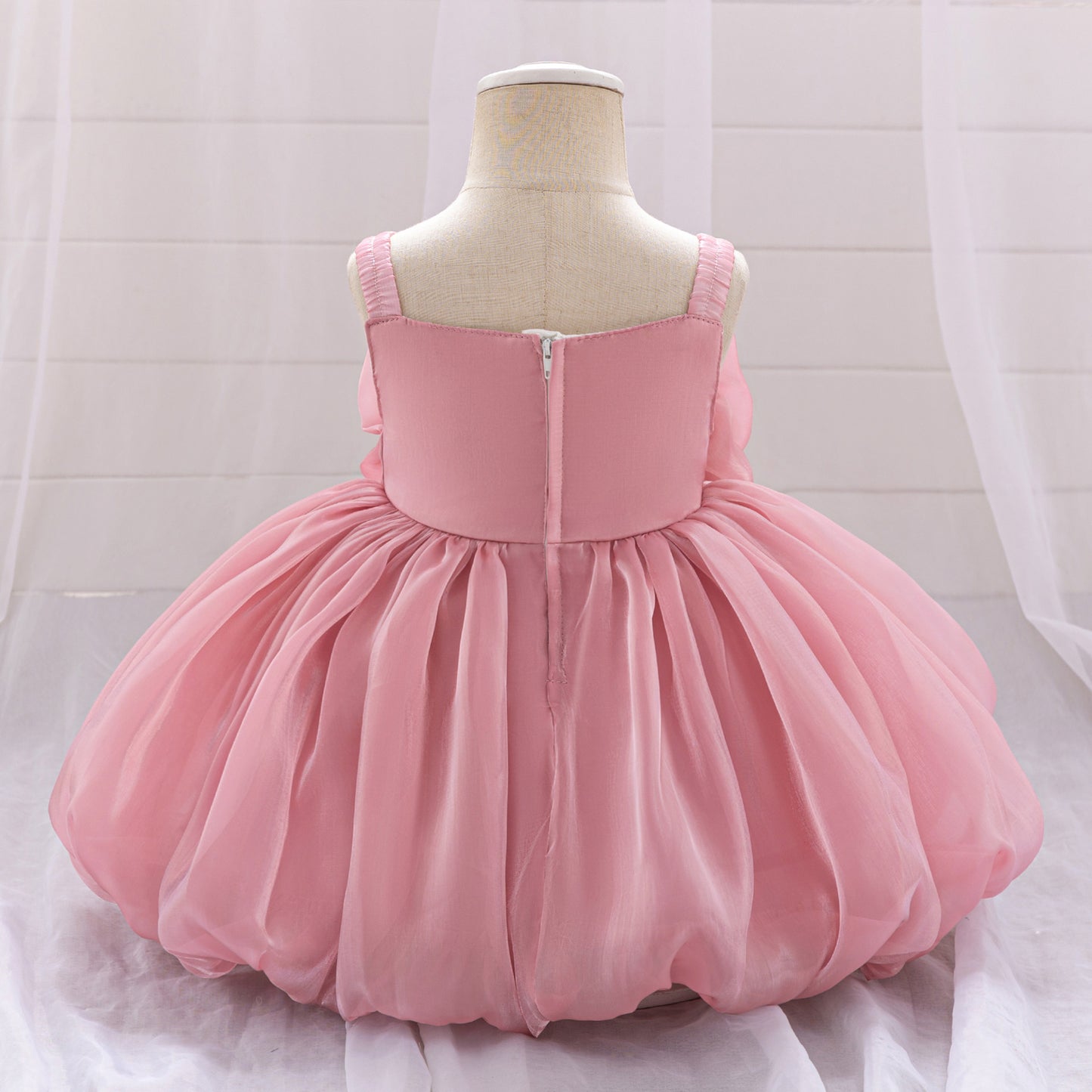 Cute Off-Shoulder Puffy Organza Princess Dress | Party & Flower Girl Gown for Girls