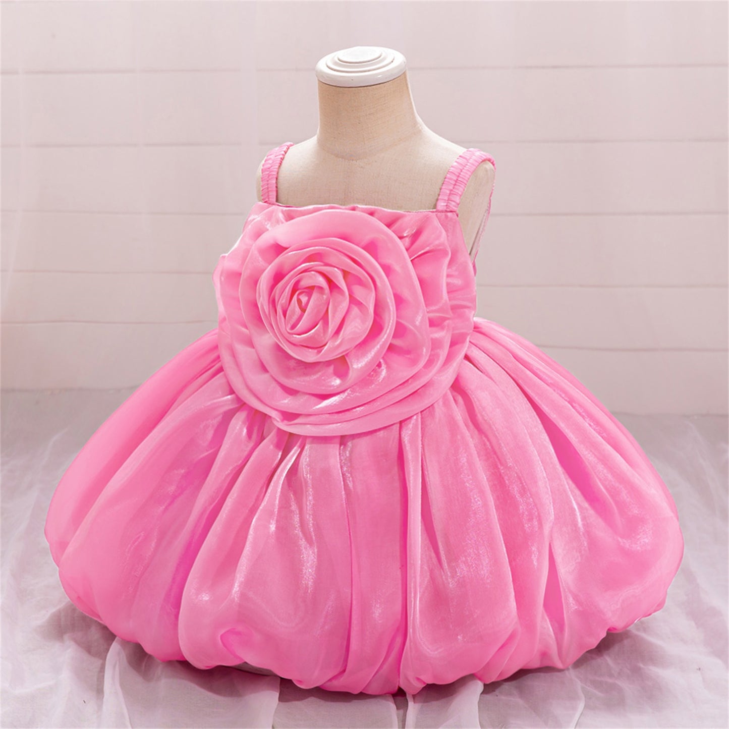 Cute Off-Shoulder Puffy Organza Princess Dress | Party & Flower Girl Gown for Girls