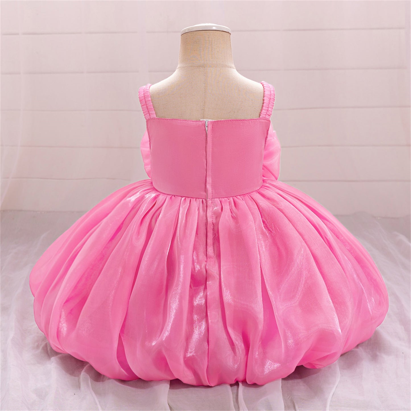 Cute Off-Shoulder Puffy Organza Princess Dress | Party & Flower Girl Gown for Girls