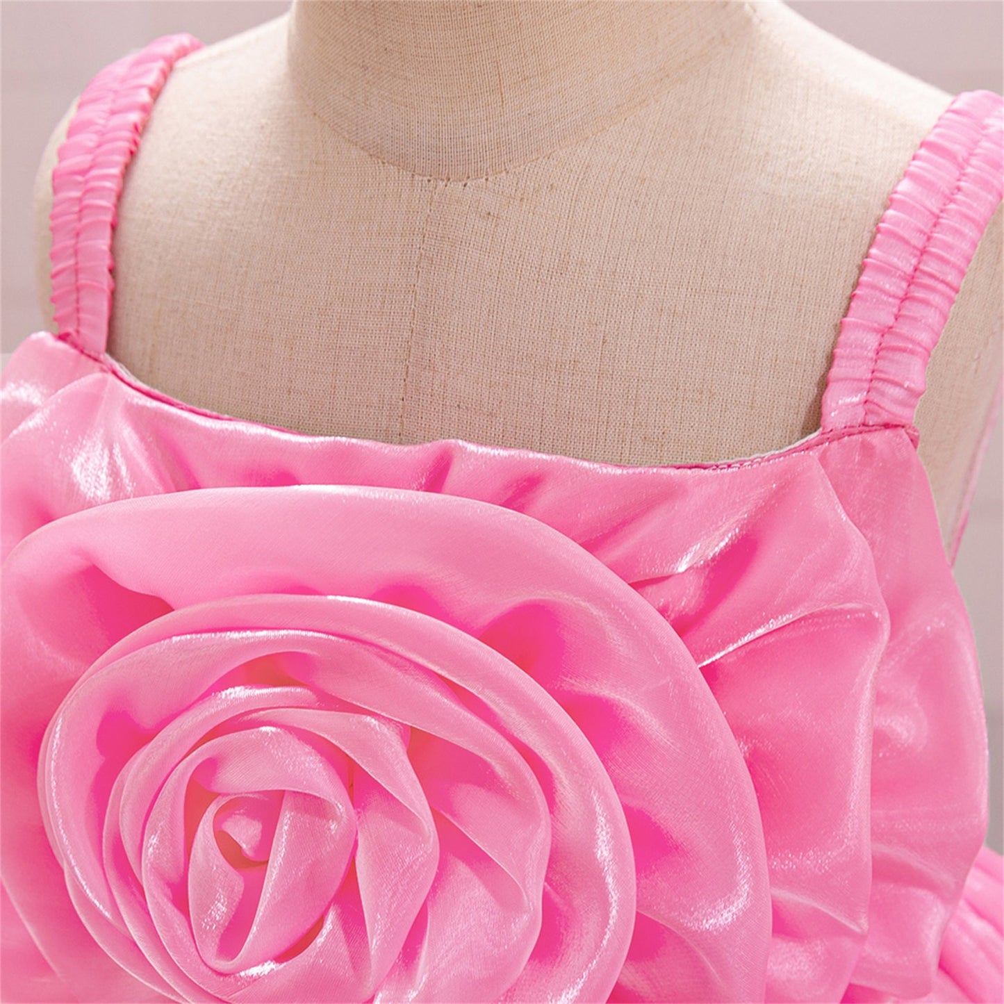 Cute Off-Shoulder Puffy Organza Princess Dress | Party & Flower Girl Gown for Girls
