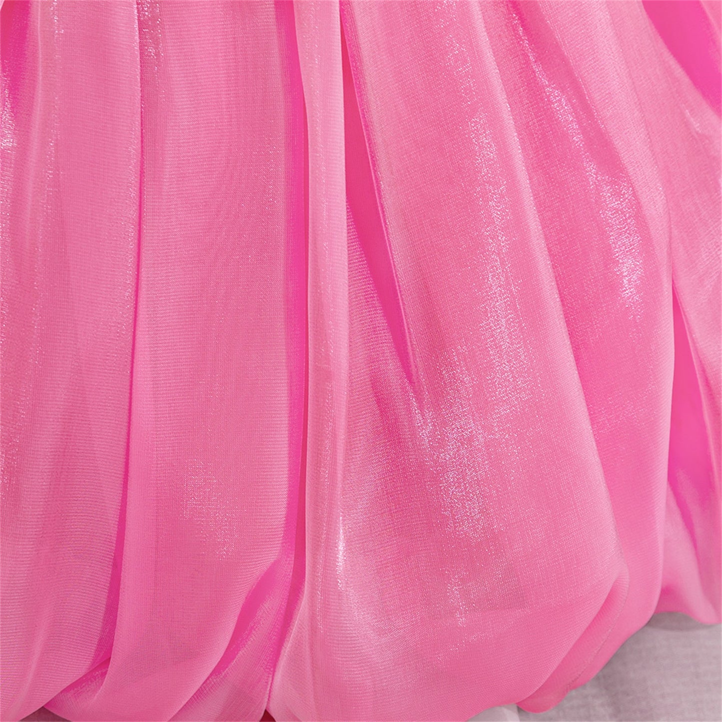 Cute Off-Shoulder Puffy Organza Princess Dress | Party & Flower Girl Gown for Girls
