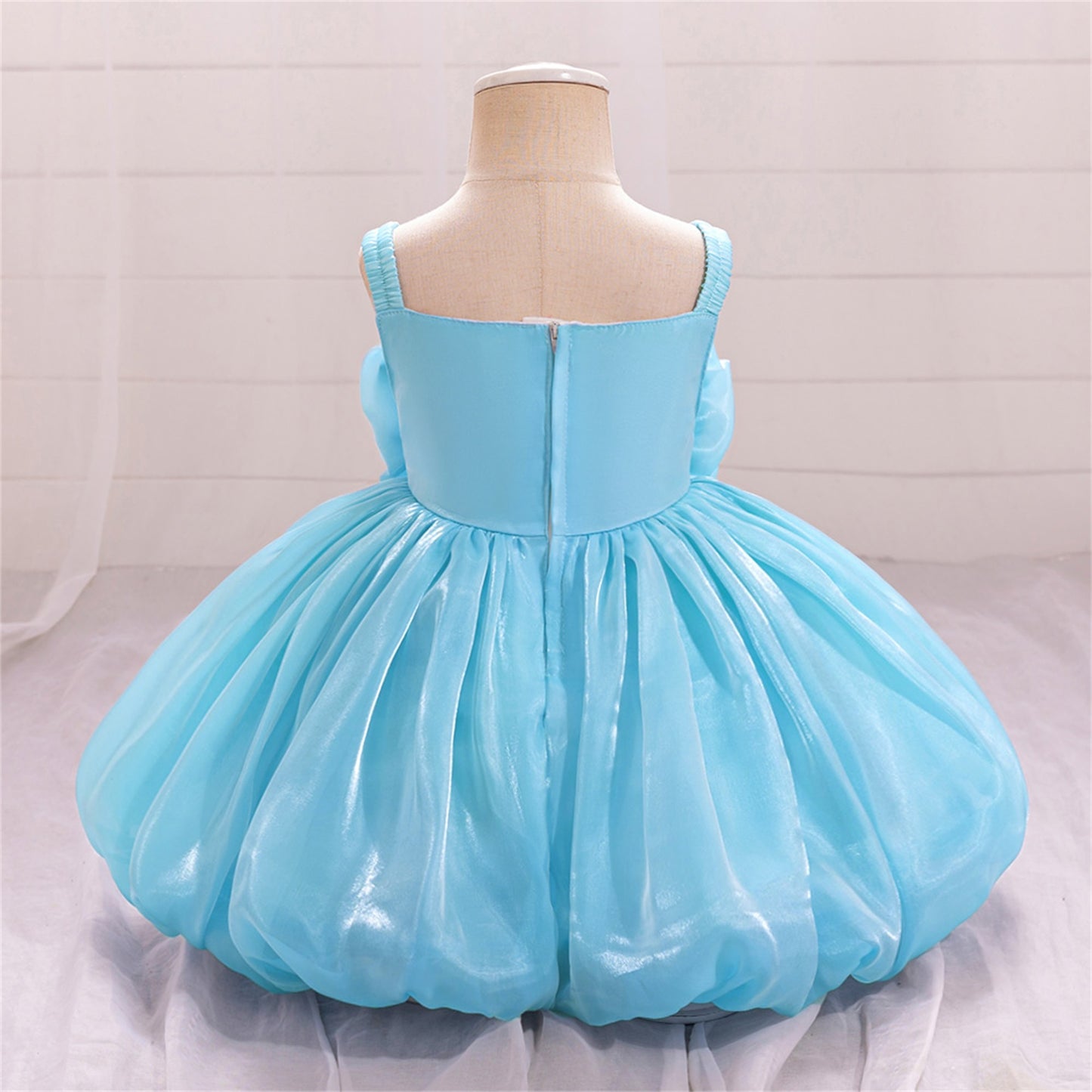 Cute Off-Shoulder Puffy Organza Princess Dress | Party & Flower Girl Gown for Girls
