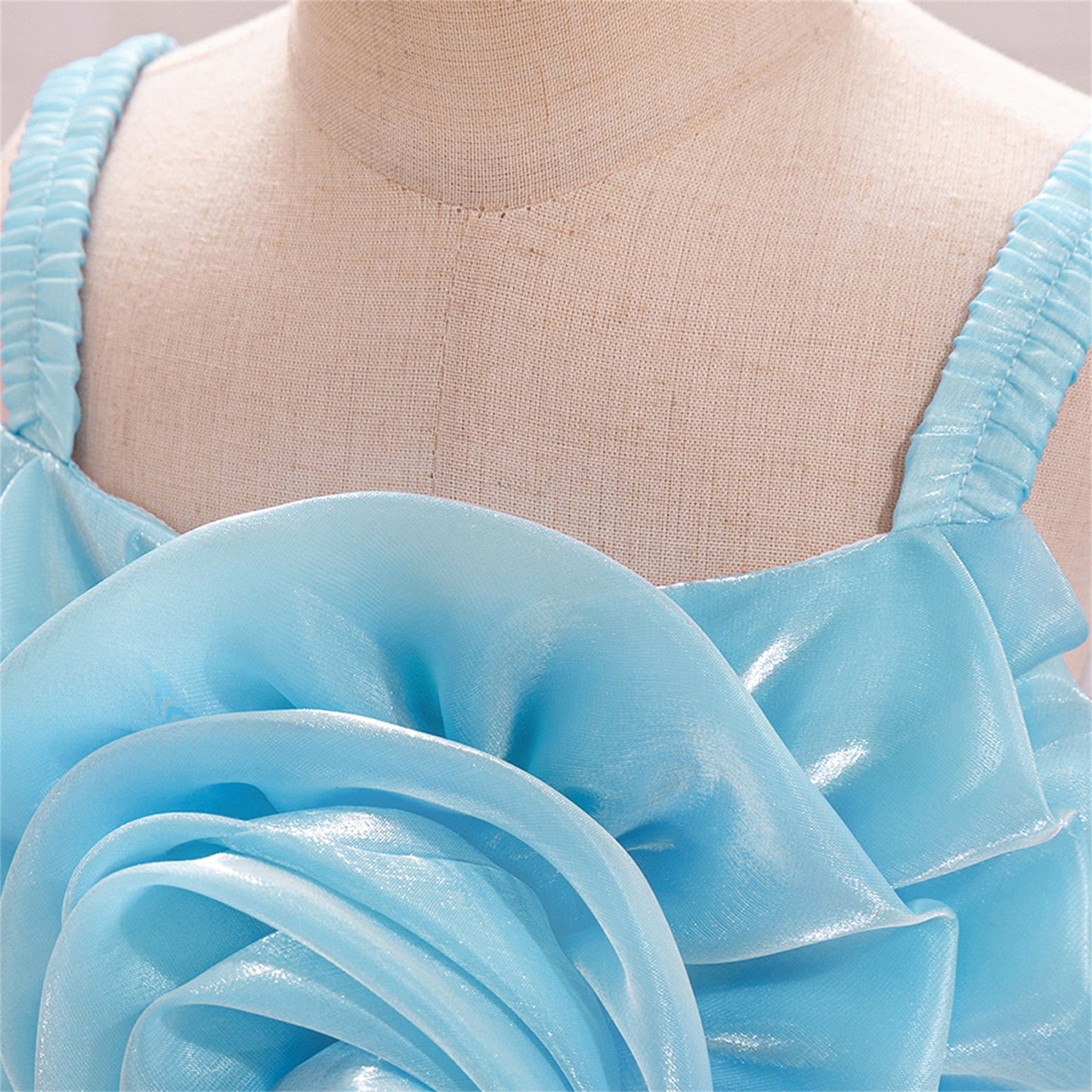 Cute Off-Shoulder Puffy Organza Princess Dress | Party & Flower Girl Gown for Girls