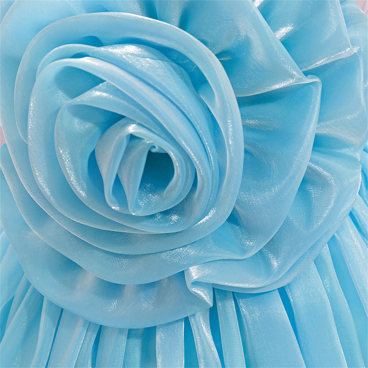 Cute Off-Shoulder Puffy Organza Princess Dress | Party & Flower Girl Gown for Girls