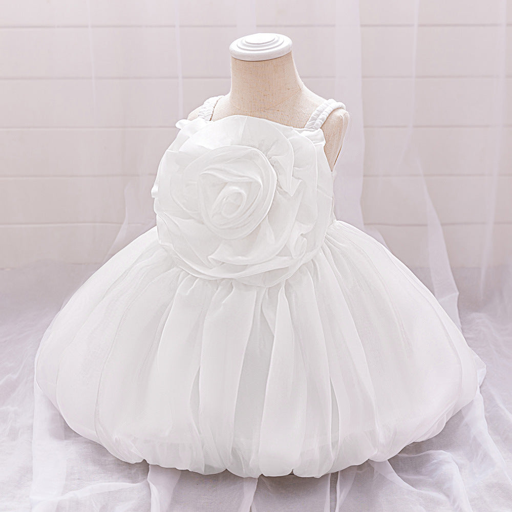 Cute Off-Shoulder Puffy Organza Princess Dress | Party & Flower Girl Gown for Girls