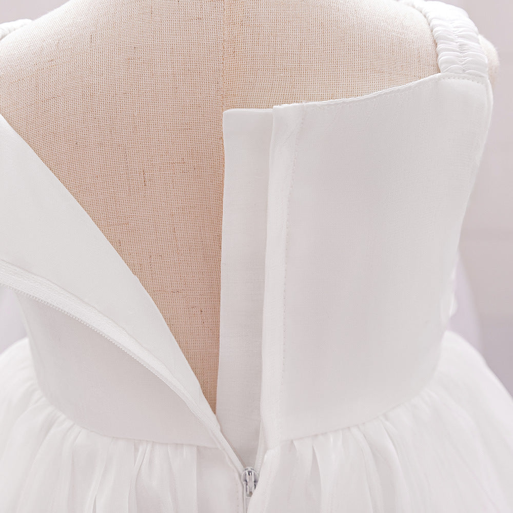 Cute Off-Shoulder Puffy Organza Princess Dress | Party & Flower Girl Gown for Girls