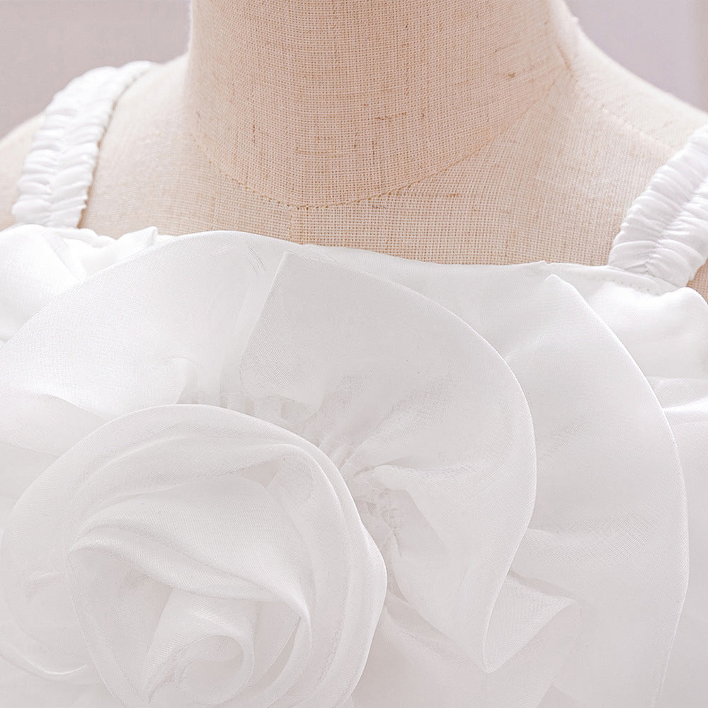 Cute Off-Shoulder Puffy Organza Princess Dress | Party & Flower Girl Gown for Girls