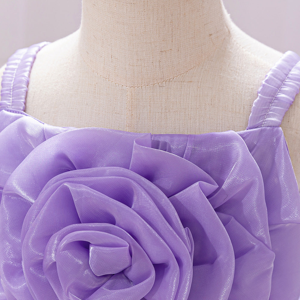 Cute Off-Shoulder Puffy Organza Princess Dress | Party & Flower Girl Gown for Girls