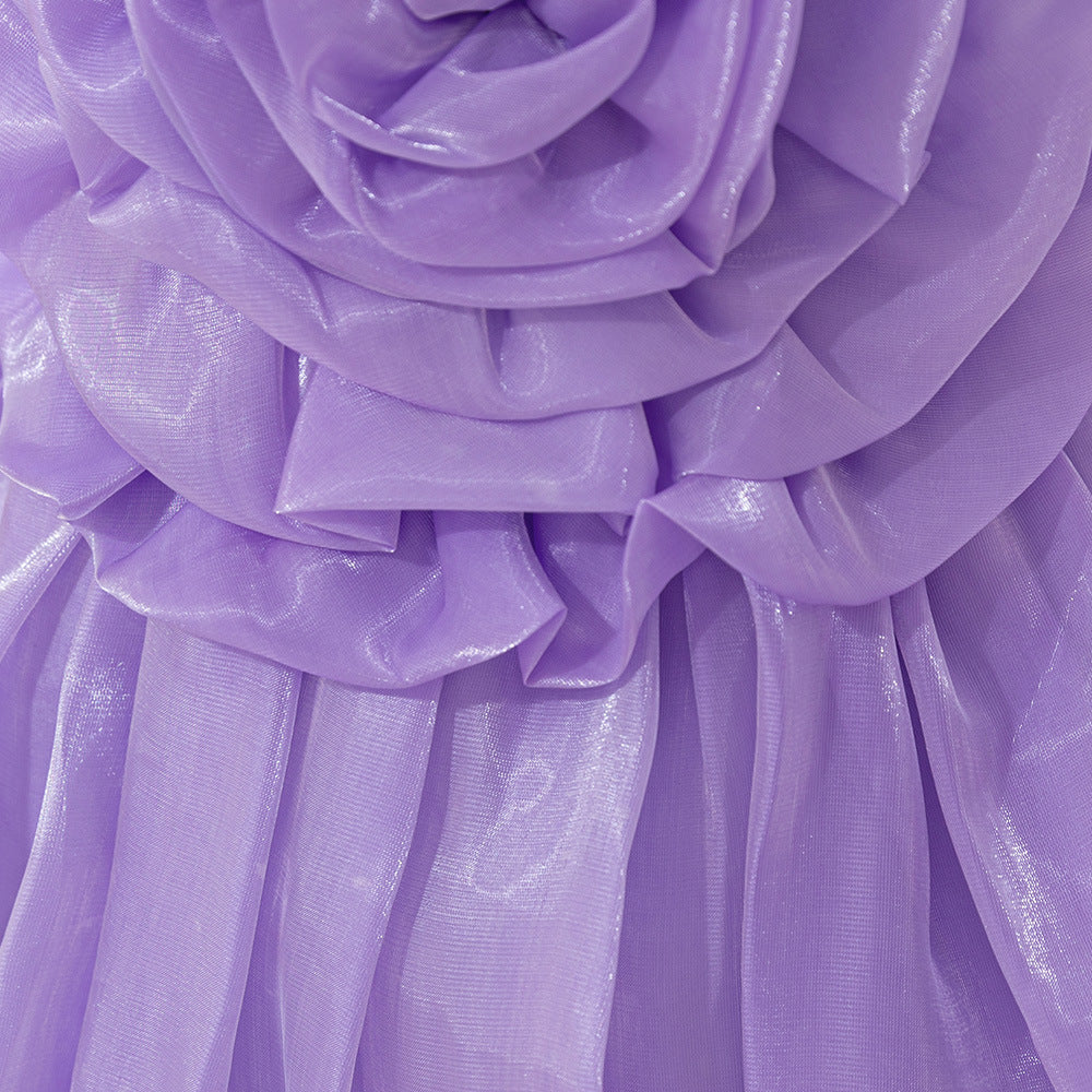 Cute Off-Shoulder Puffy Organza Princess Dress | Party & Flower Girl Gown for Girls