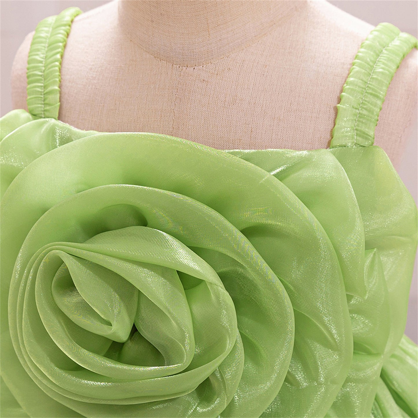 Cute Off-Shoulder Puffy Organza Princess Dress | Party & Flower Girl Gown for Girls