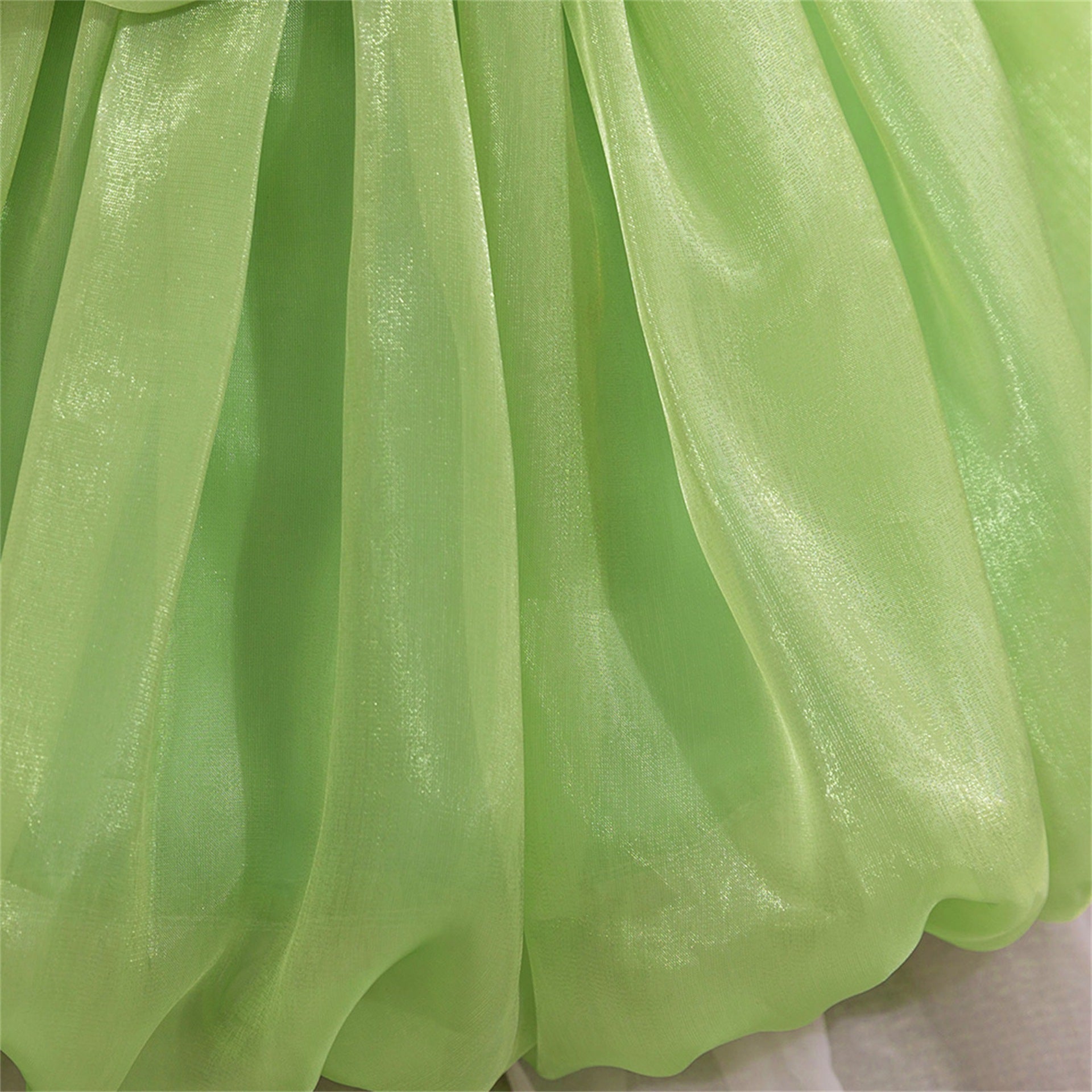 Frocklet Cute Off-Shoulder Puffy Organza Princess Dress | Party & Flower Girl Gown for Girls 7