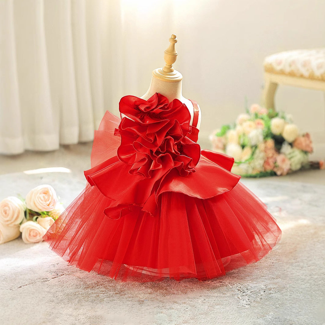 Off Shoulder Puffy Princess Dress | Ball Gown Party Dress for Girls