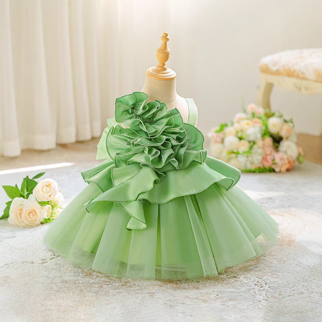 Off Shoulder Puffy Princess Dress | Ball Gown Party Dress for Girls
