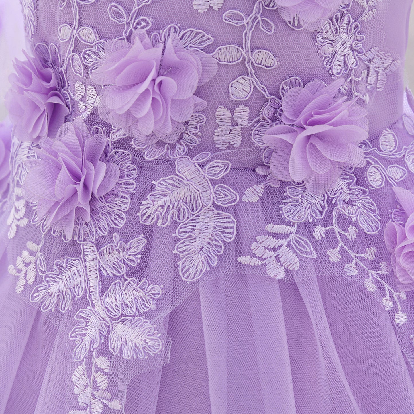 Off Shoulder Puffy Tulle Ball Gown Dress for Girls (Ages 9 Months - 4 Years)