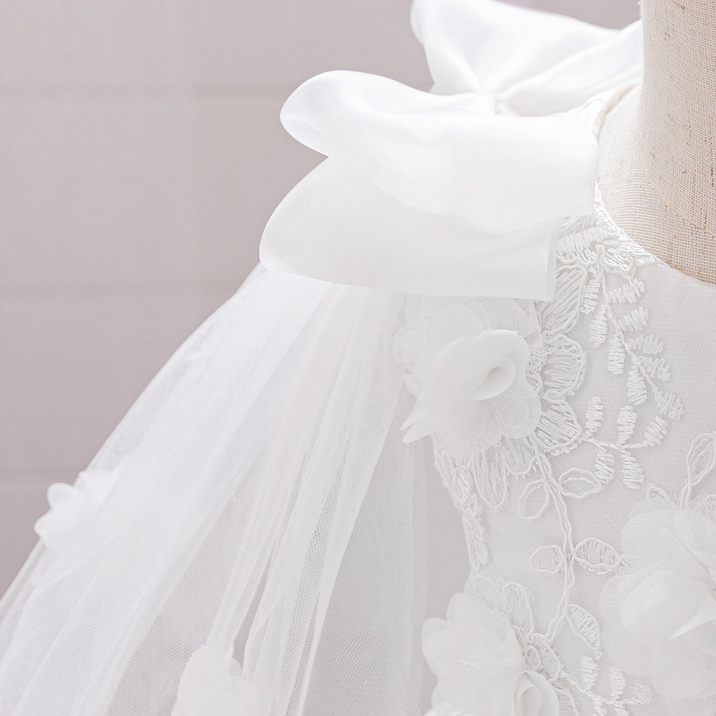 Off Shoulder Puffy Tulle Ball Gown Dress for Girls (Ages 9 Months - 4 Years)