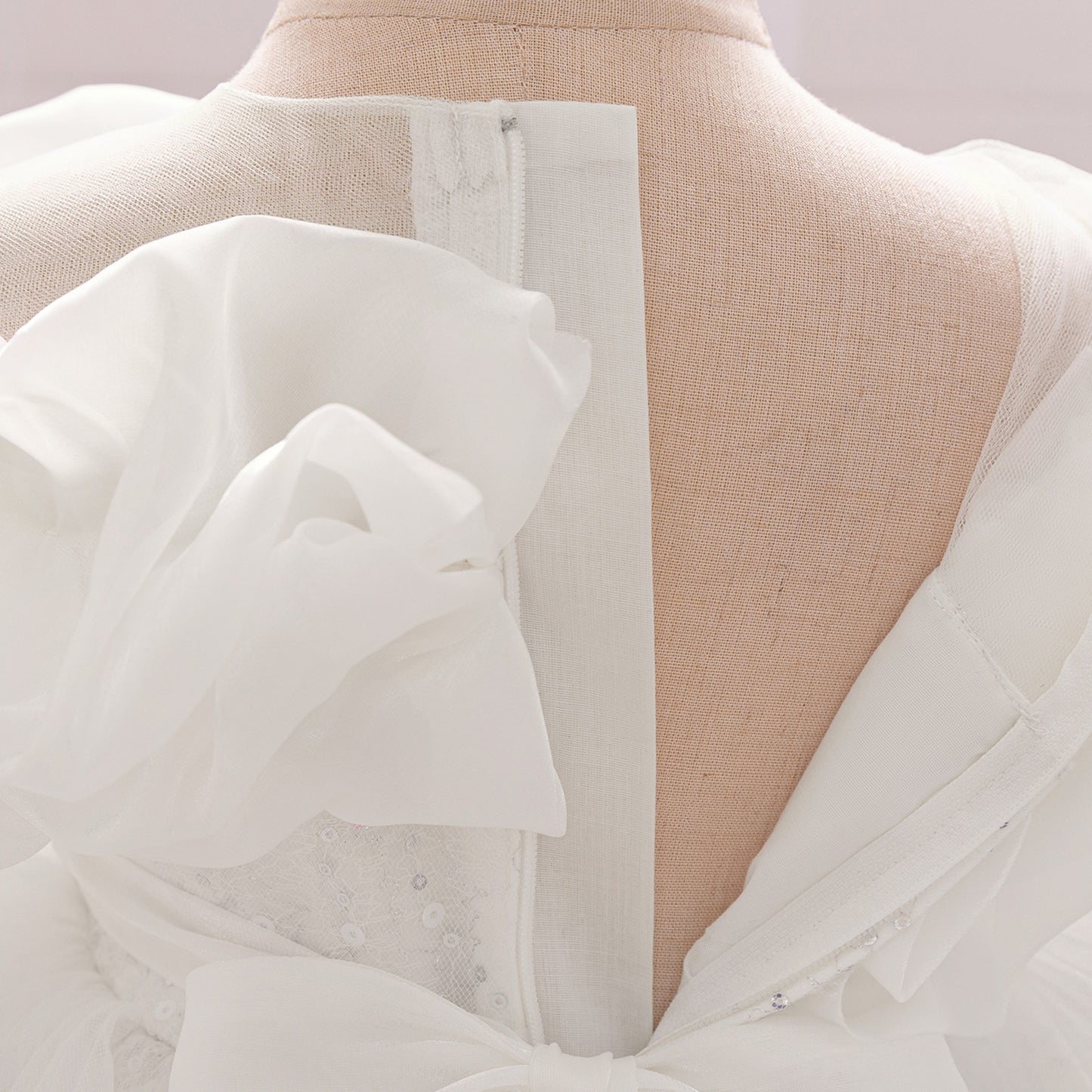 Cute Off-Shoulder Puffy Tulle Dress for Girls | Princess Party & Flower Girl Gown