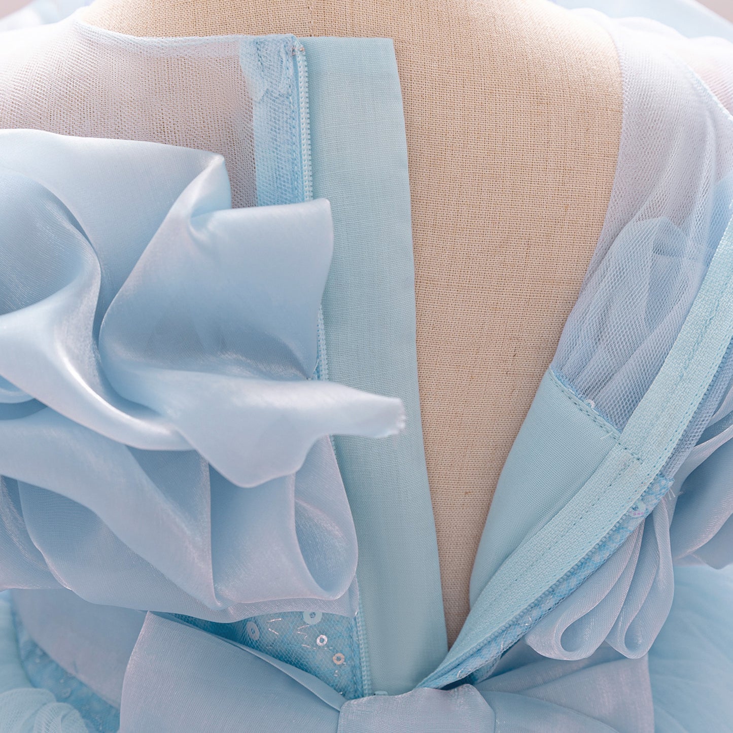 Cute Off-Shoulder Puffy Tulle Dress for Girls | Princess Party & Flower Girl Gown