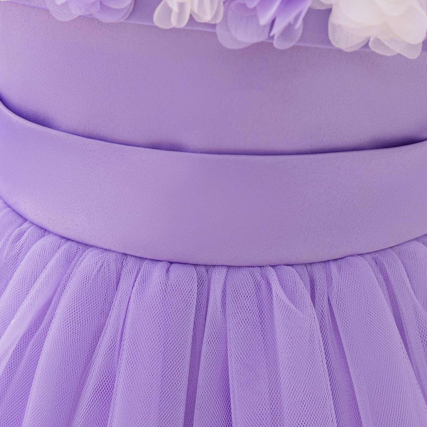 Cute Off-Shoulder Puffy Tulle Princess Dress for Toddler Girls