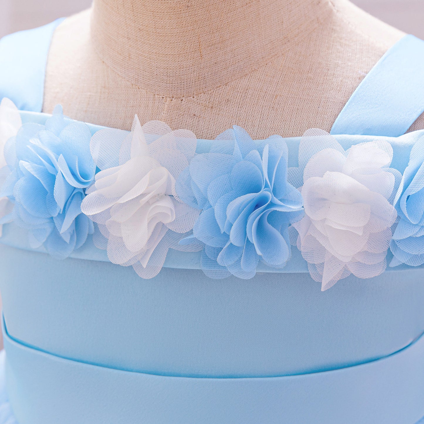 Cute Off-Shoulder Puffy Tulle Princess Dress for Toddler Girls