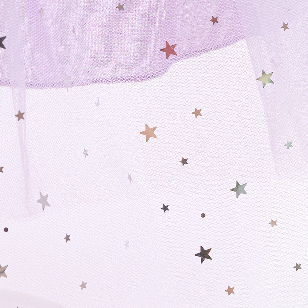 Off-Shoulder Sequin Princess Dress for Girls | Tea Length A-Line Kids Party Dress