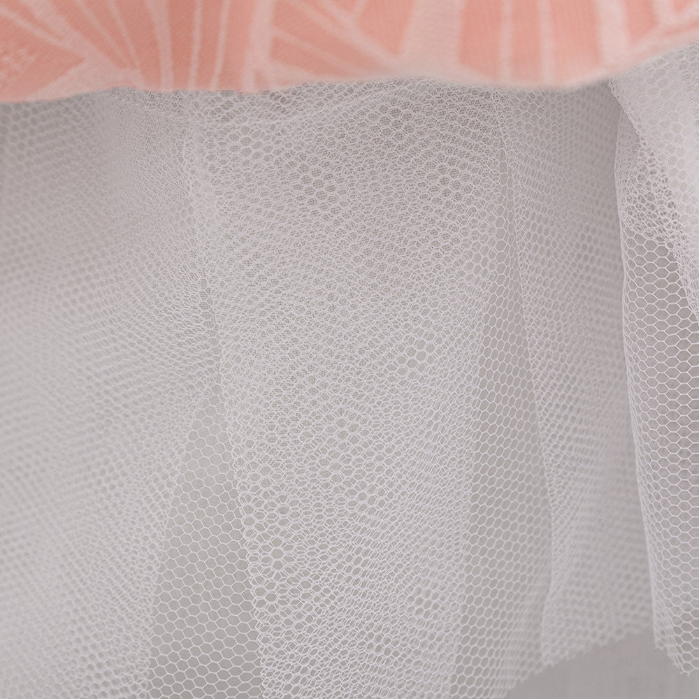 One Shoulder Bowknot Puffy Princess Dress for Baby Girls | Knee-Length Ball Gown