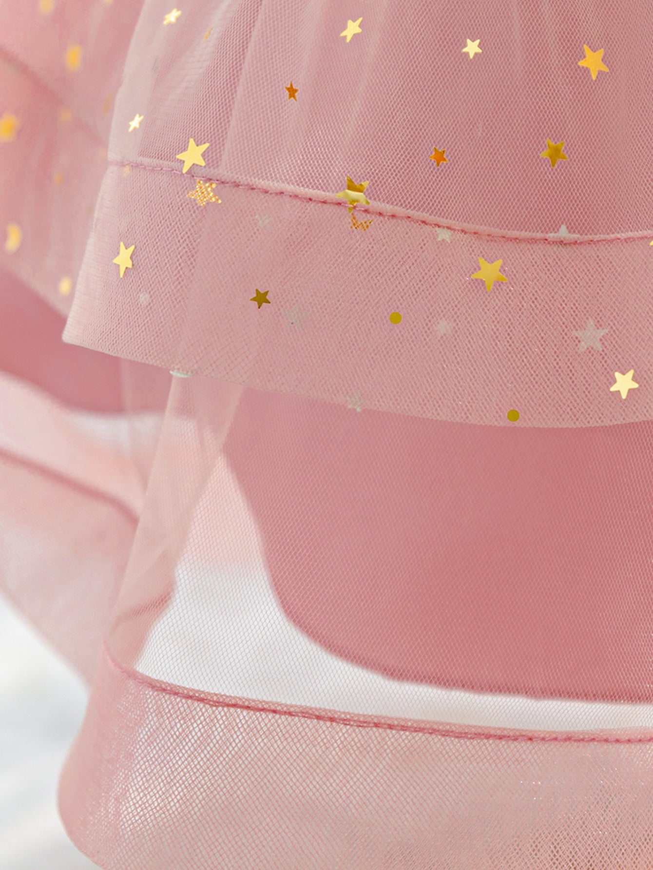 Pink Sequin Puffy Ball Gown Dress for Girls - High-Low Tulle Party Dress
