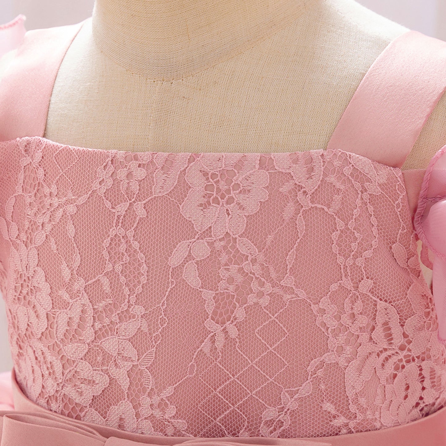 Cute Pink Puffy Off Shoulder High-Low Princess Dress for Girls | Ball Gown Kids Party Dress