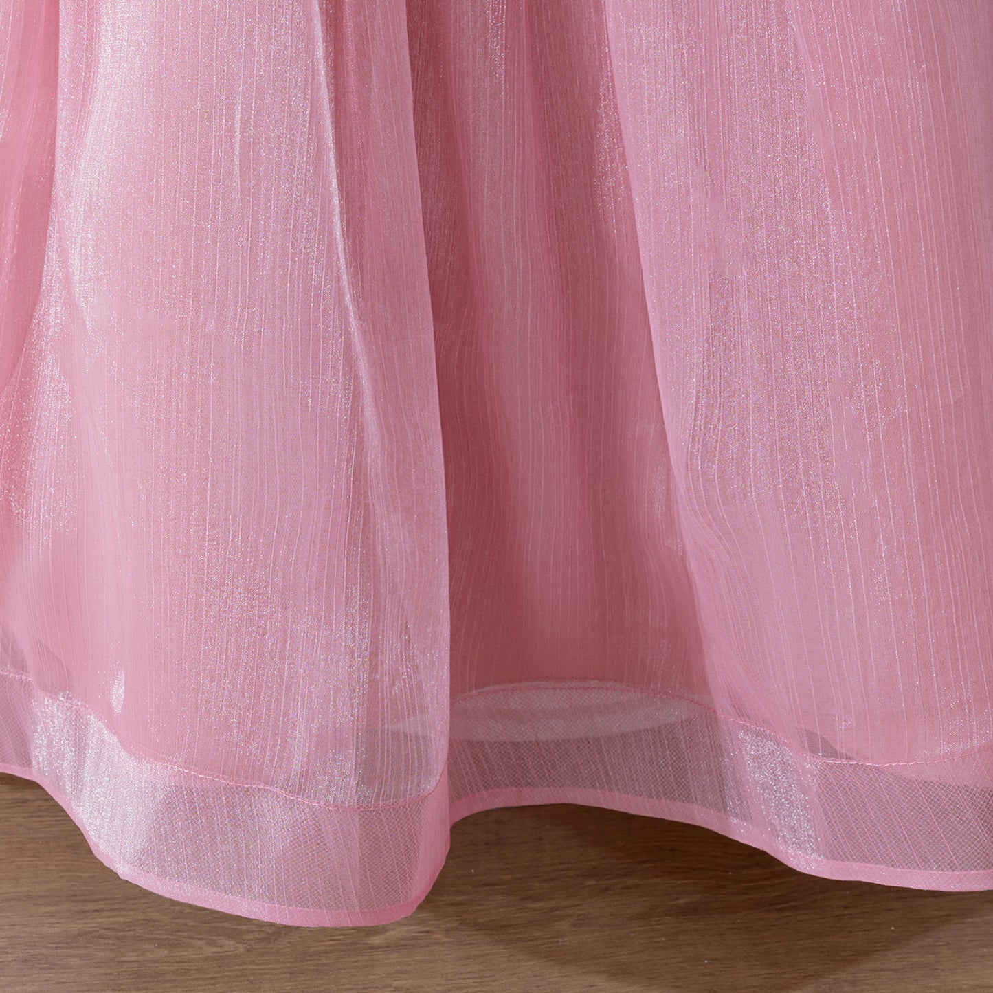 Pink Sequin Bow Princess Dress Maxi – Flower Girl & Party A-Line Gown for Kids