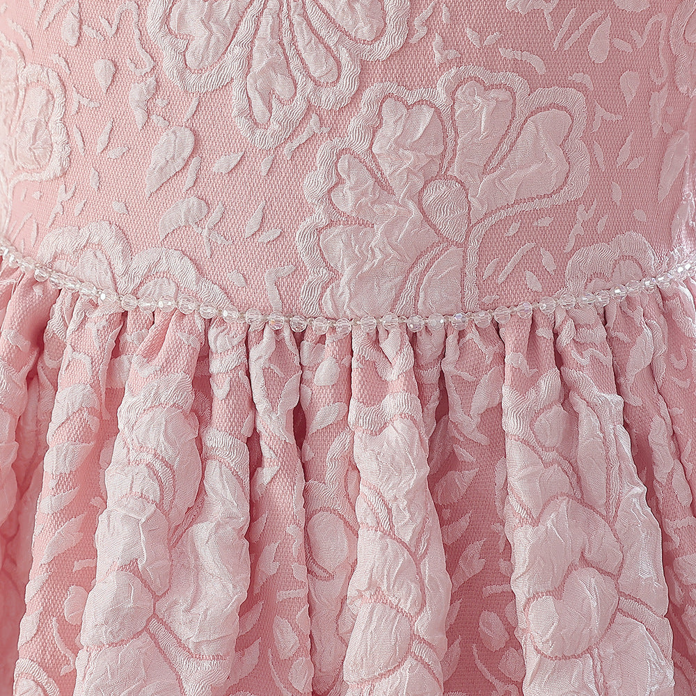Princess A-Line Maxi Dress with Ruffles – Fairy Style Girls Formal Gown