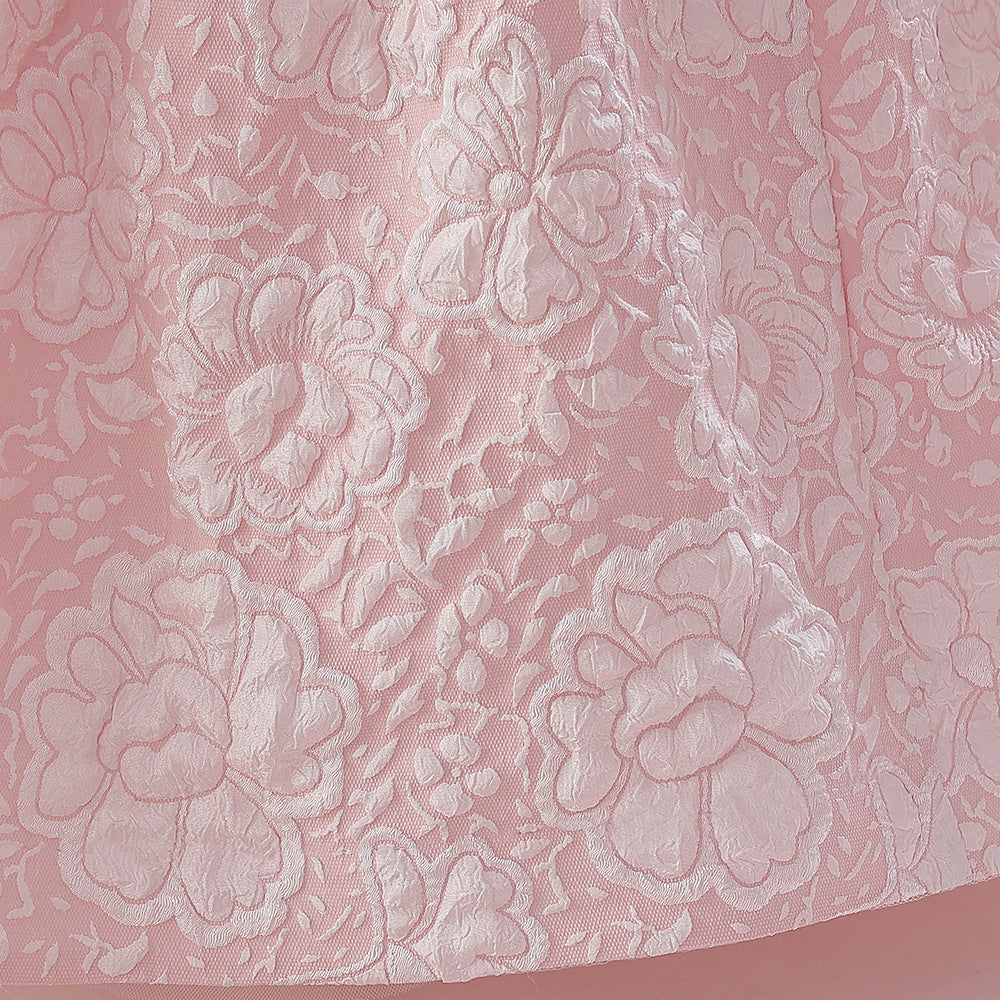 Princess A-Line Maxi Dress with Ruffles – Fairy Style Girls Formal Gown