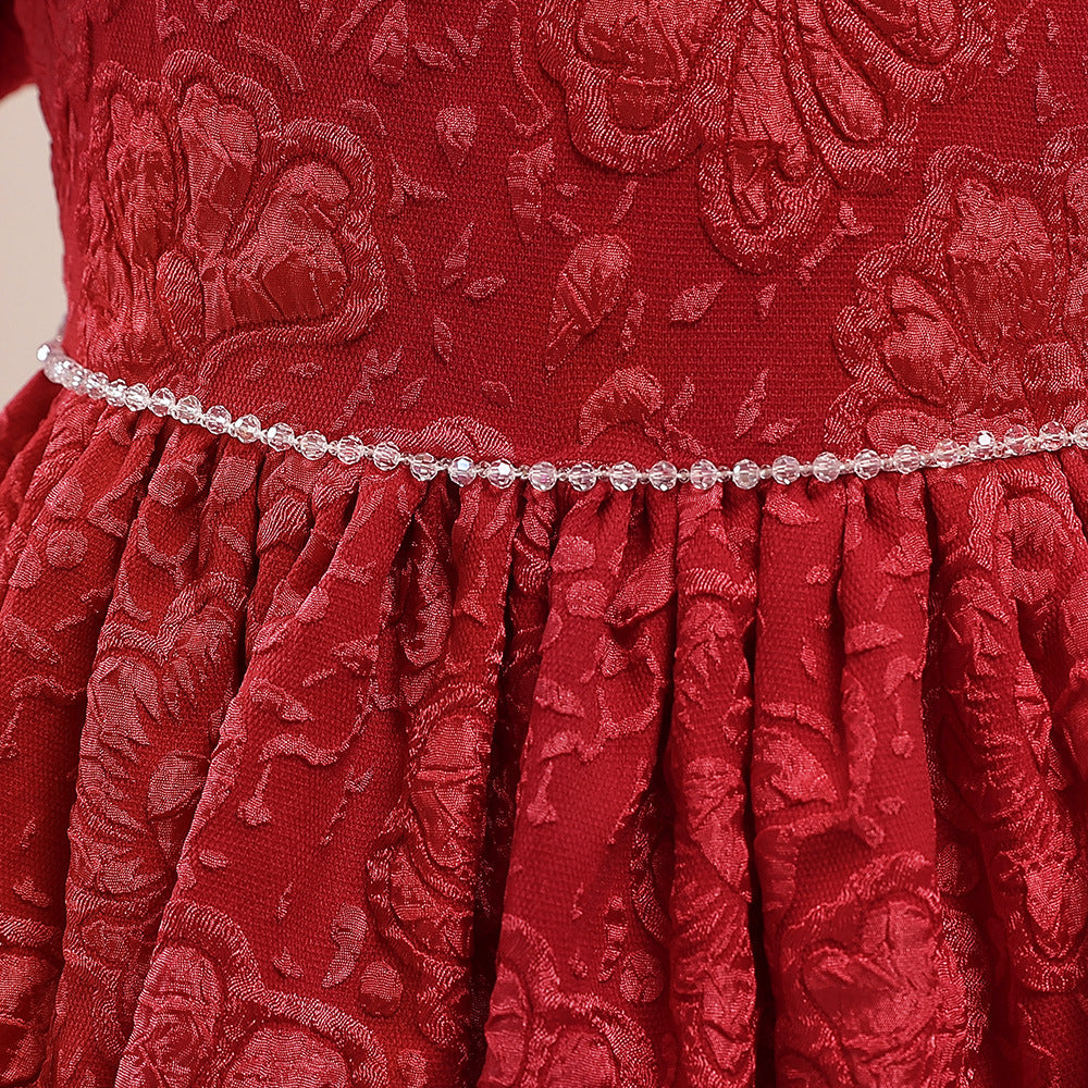 Princess A-Line Maxi Dress with Ruffles – Fairy Style Girls Formal Gown