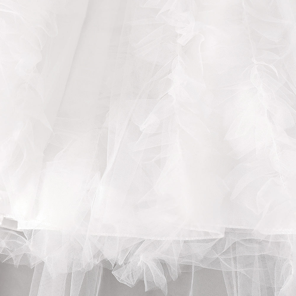 Princess Fairy Tulle A-Line Dress for Girls with Embroidery – Formal & Party Gown