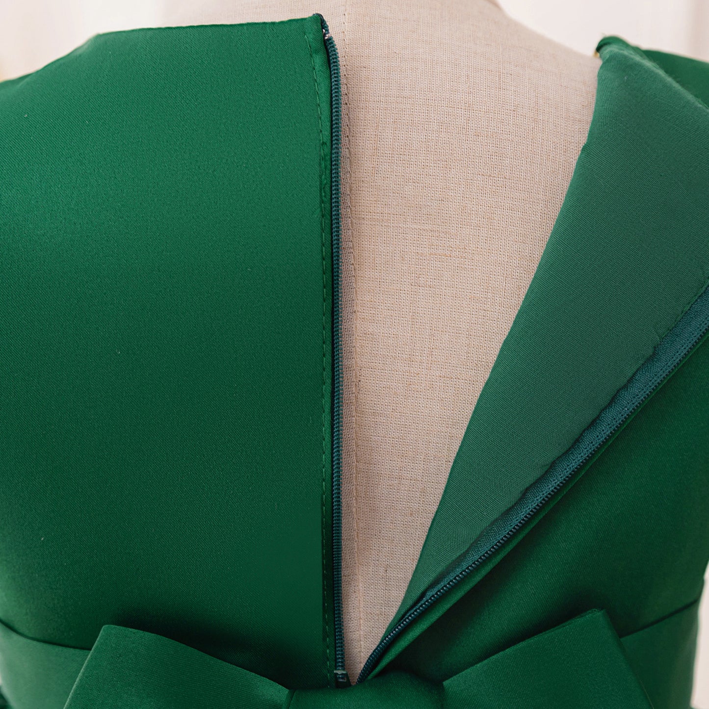 Dark Green Puffy Princess Ball Gown Dress for Girls | Festive Flower Girl & Holiday Party Wear