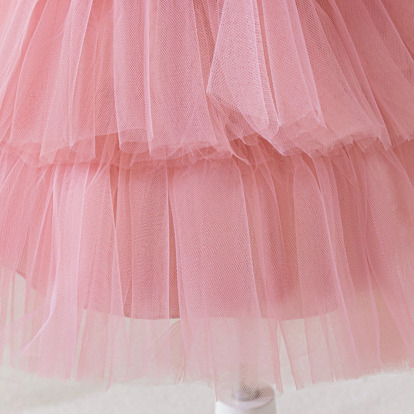 Pink Puffy Sleeve Princess Ball Gown Dress for Girls (3-10 Years) – Ideal for Parties, Weddings & Photoshoots
