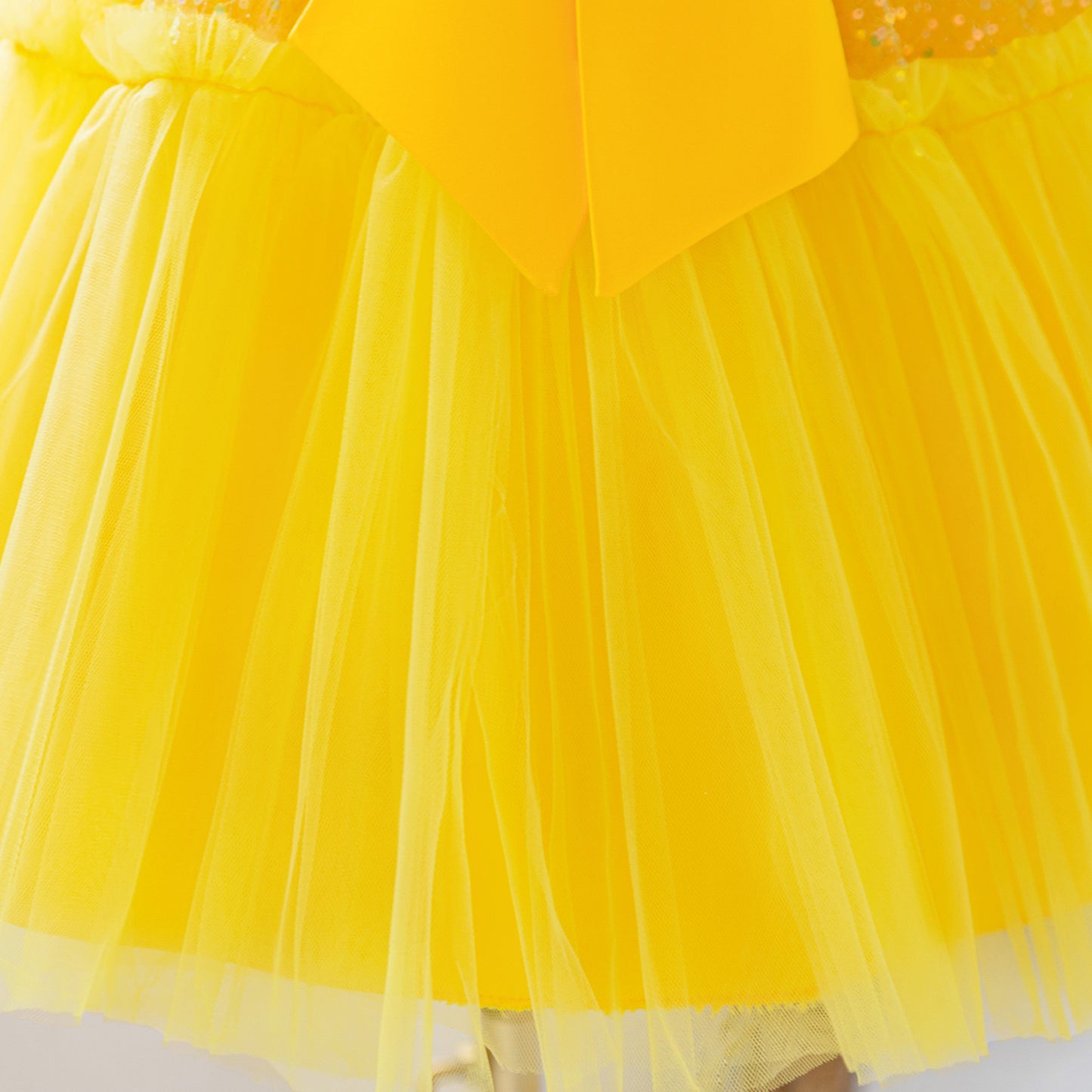 Girls Puffy Tulle Ball Gown – Sequin Fairy Princess Dress for Weddings & Parties