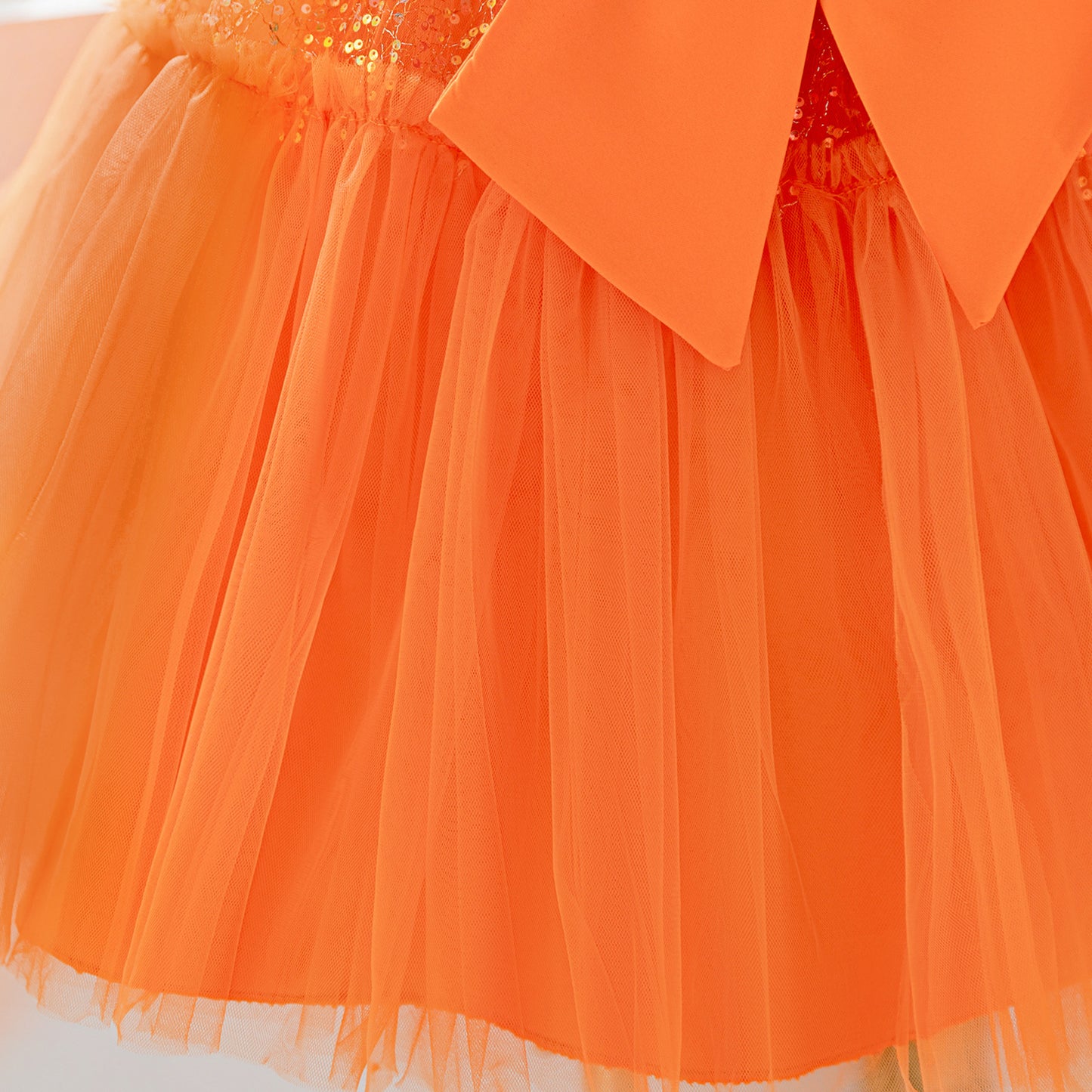 Girls Puffy Tulle Ball Gown – Sequin Fairy Princess Dress for Weddings & Parties