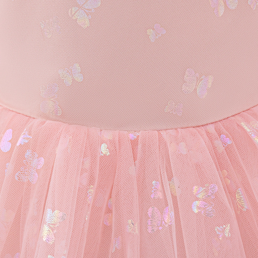 Princess Tulle Ball Gown Baby Dress with Sequins | Puffy Sleeve Formal Party Dress