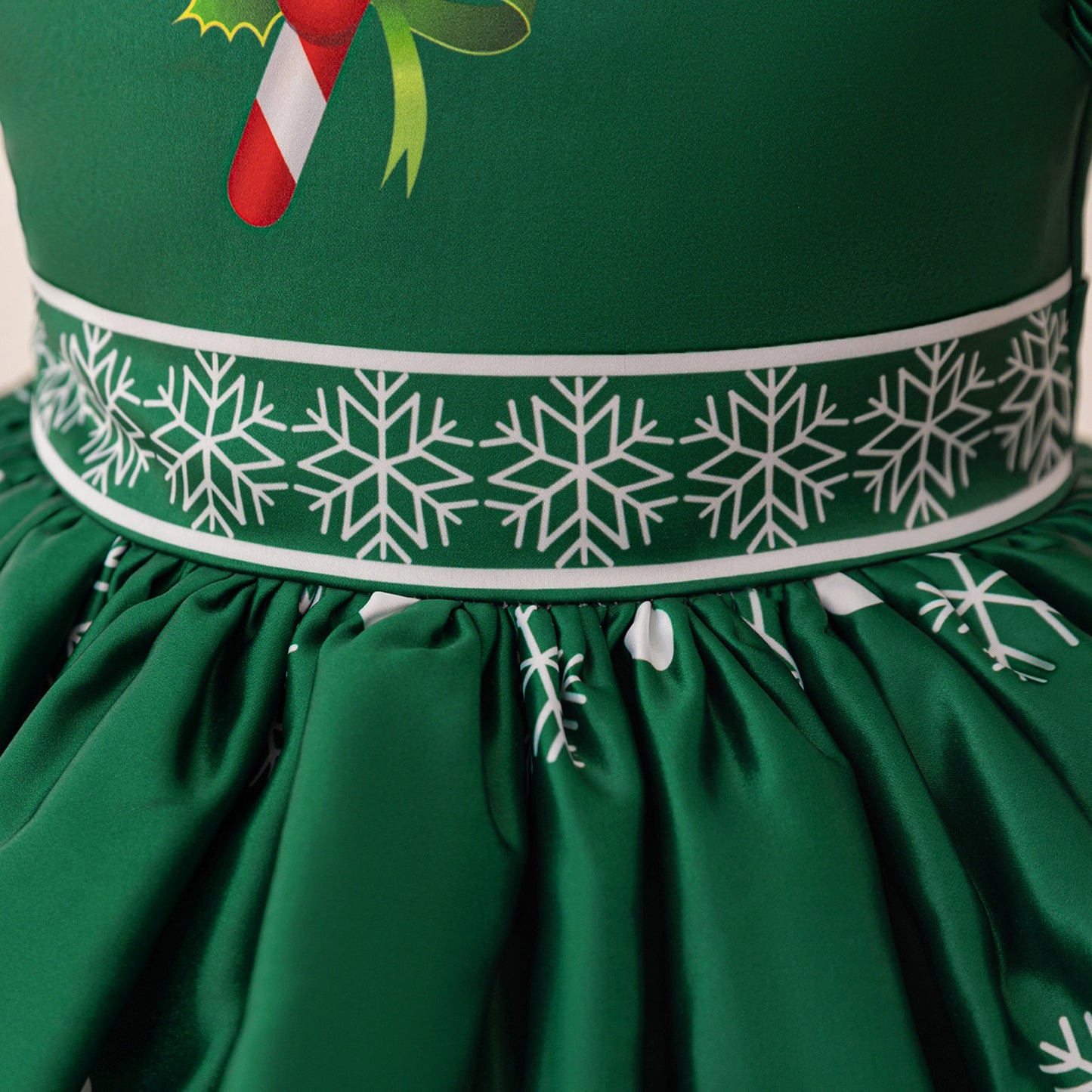 Tea Length Princess Ball Gown with Cartoon Print & Ruffles for Girls
