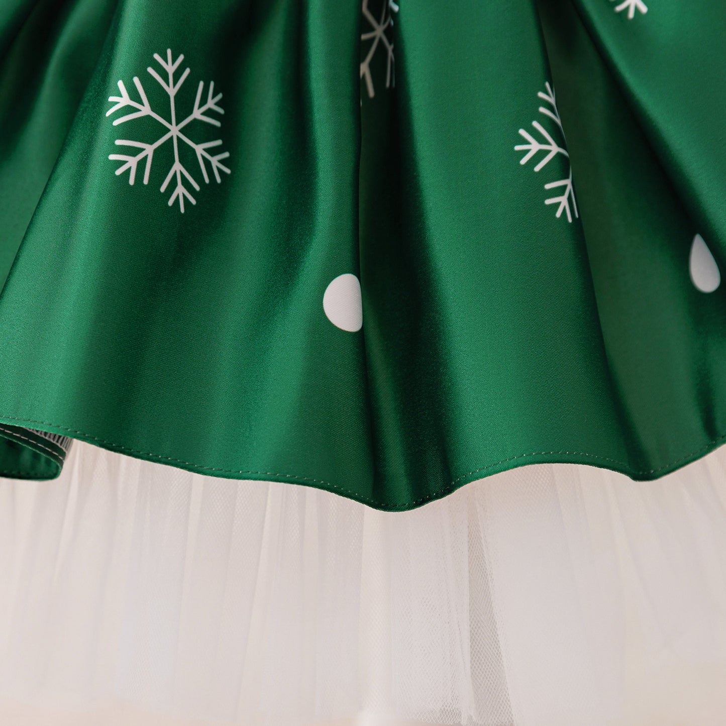 Tea Length Princess Ball Gown with Cartoon Print & Ruffles for Girls