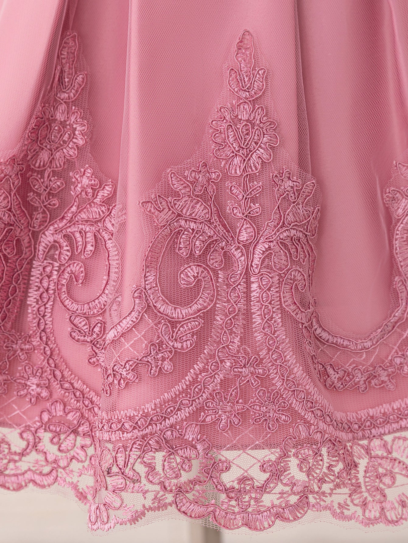 Princess Lace Puff Ball Gown for Girls – Flower Girl & Party Dress