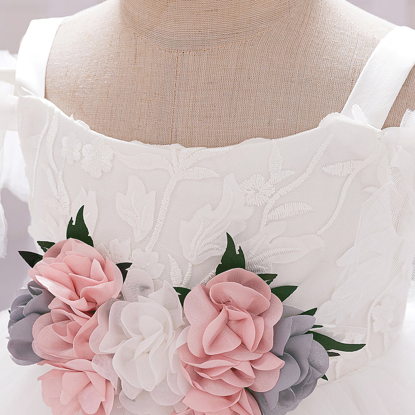 Off-Shoulder Princess Puffy Ball Gown Dress for Kids | Flower Girl & Birthday Party