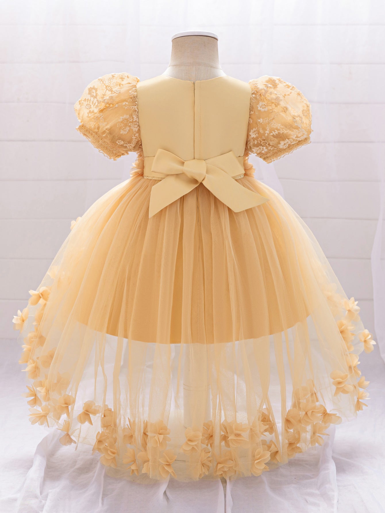 Princess Puffy High-Low Tulle Ball Gown for Girls – Party, Wedding & Event Dress (9M-4Y)