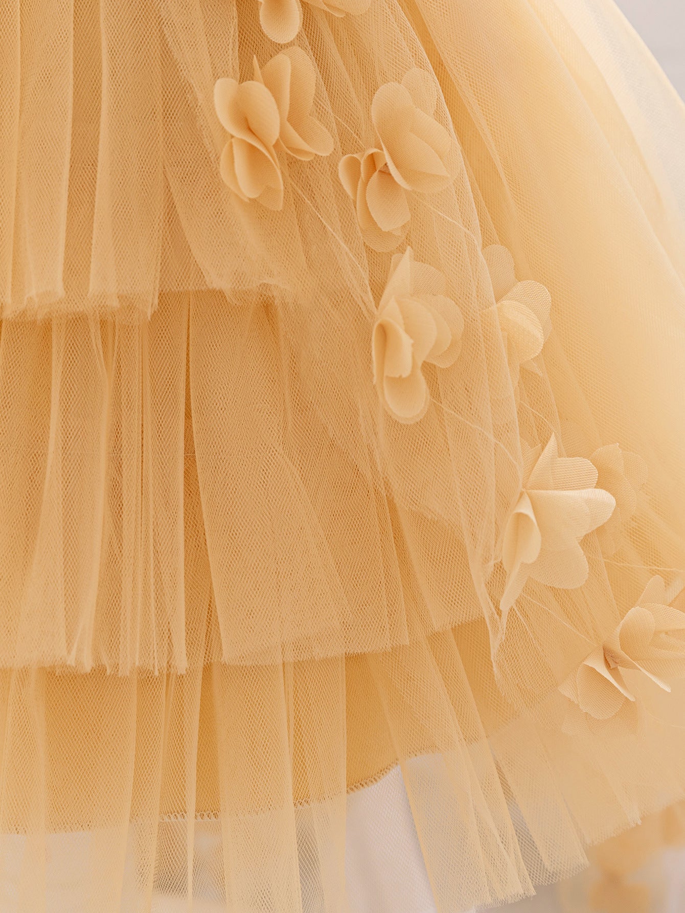 Princess Puffy High-Low Tulle Ball Gown for Girls – Party, Wedding & Event Dress (9M-4Y)