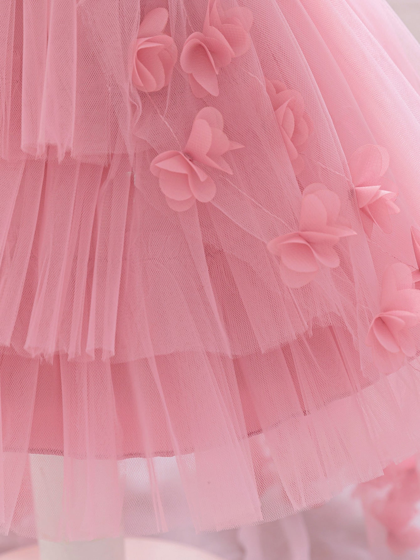 Princess Puffy High-Low Tulle Ball Gown for Girls – Party, Wedding & Event Dress (9M-4Y)