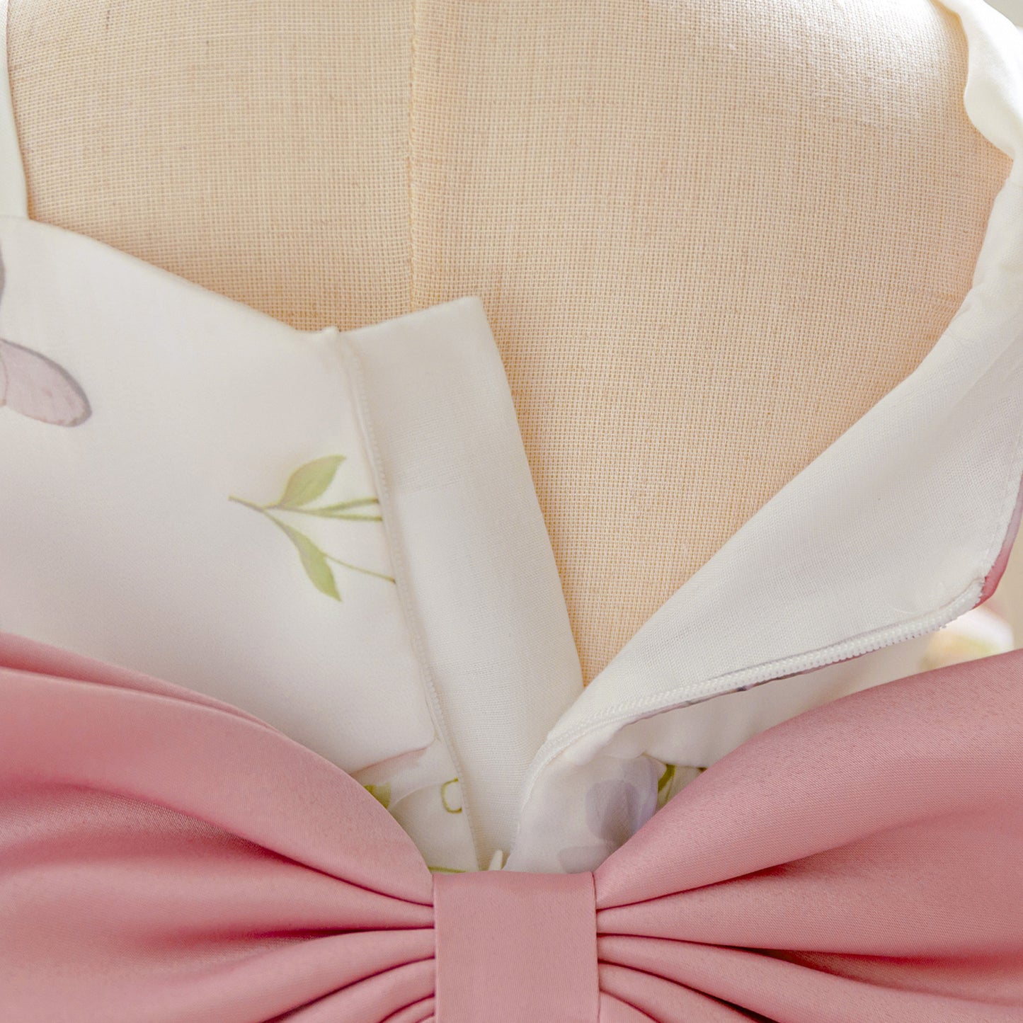 Puffy Sleeve Off-Shoulder Floral Girl's Dress | Kids Party & Wedding Gown