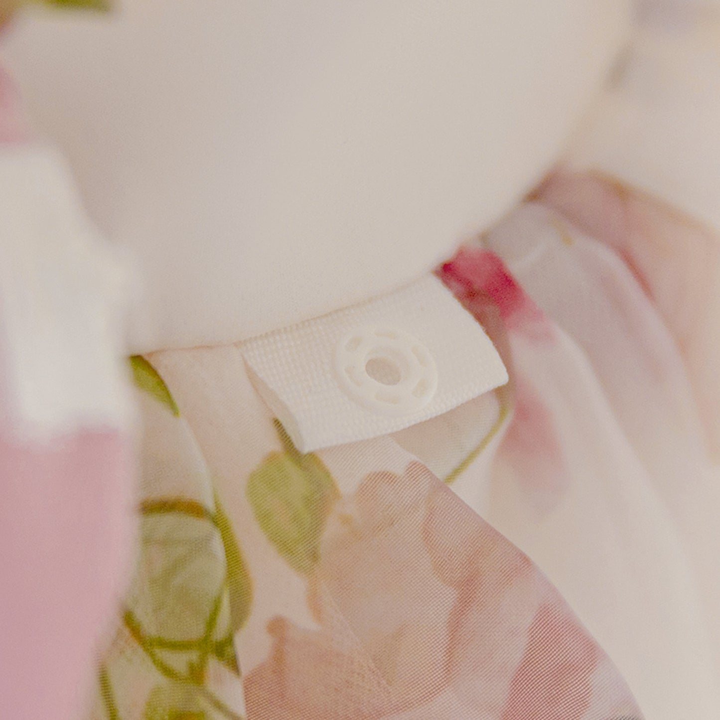 Puffy Sleeve Off-Shoulder Floral Girl's Dress | Kids Party & Wedding Gown